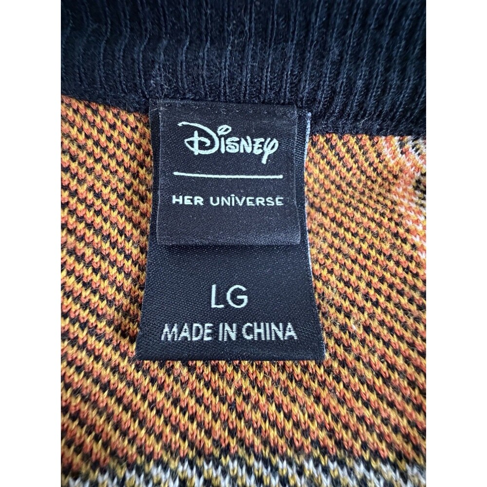 Her Universe Disney Halloween Mickey Mouse Hooded Cardigan Size L - Picture 4 of 4